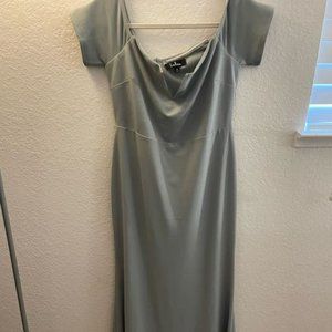 XL sage green bridesmaid's dress